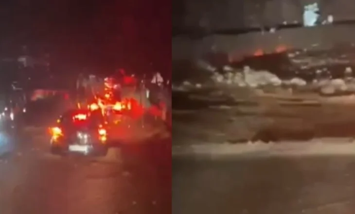 Reshjet e dendura të shiut në vend/ Aksi Delvinë-Kardhiq në rrezik ekstrem, rruga mbulohet nga gurët