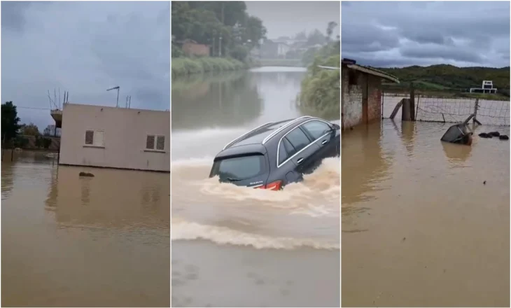 Reshjet e dendura të shiut, rreth 50 banesa të bllokuara nga uji në Durrës!