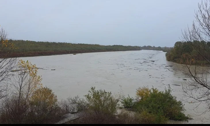 Rritet niveli i prurjeve në lumin Vjosë, disa fshatra të Fierit rrezikojnë përmbytjen