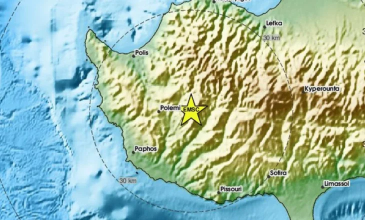 Shkundet sërish Qipro. Ja sa ishte magnituda, epiqendra në…