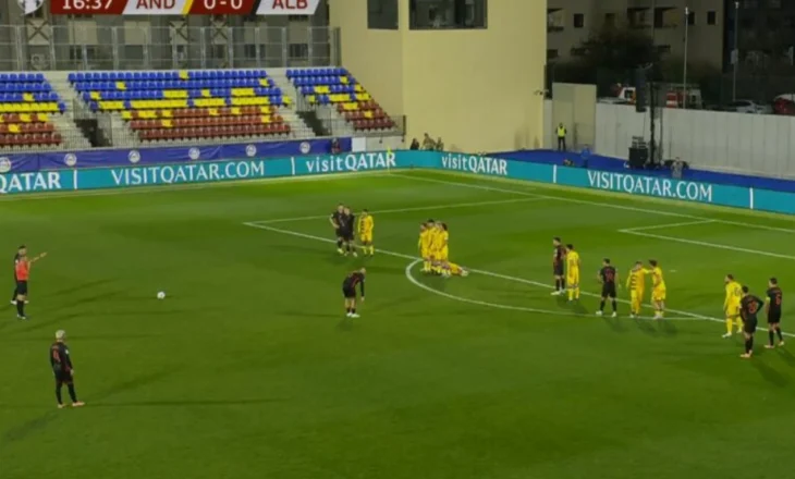 Shqipëria dominon lojën, por mungon goli. Traversa i prish festën Gjimshitit