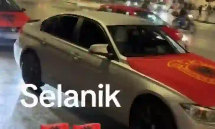 Shqiptarët ‘ndezin’ Selanikun me flamuj kuqezi dhe të UÇK (VIDEO)