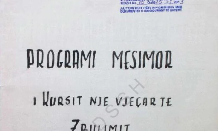 Si përgatiteshin agjentët e Sigurimit të Shtetit (Dokument)