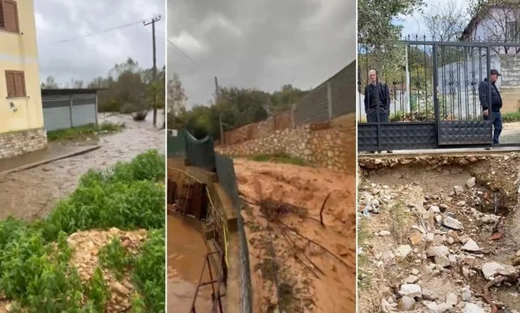 Situatë kaotike në Borizanë/ Uji i përroit përmbyt zonën, banorët i vënë fajin gurores: I kanë bllokuar rrjedhën, na rrezikohet jeta