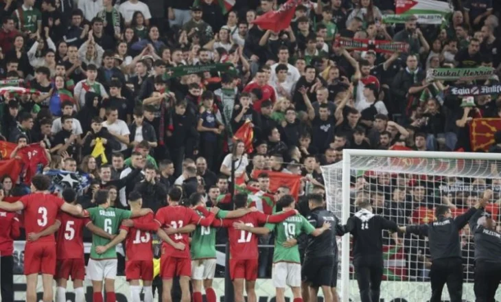 Skena emocionale: 50 mijë spanjollë, brohoritje për Palestinën për 90 minuta