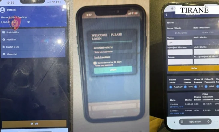 “Strike Bet”/ Goditet një rast i aktivitetit të lojërave të fatit, arrestohet pronari i lokalit dhe kamerieri