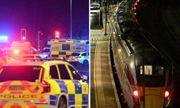 Sulm me thika në një tren në Angli, plagosen 10 persona, 9 prej tyre në gjendje të rëndë