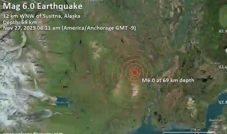 Tërmeti me magnitudë 6.0 godet Alaskën