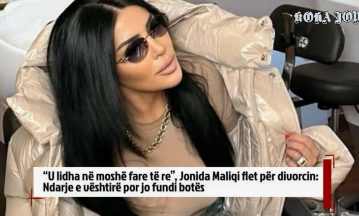 “U lidha në moshë fare të re”, Jonida Maliqi flet për divorcin: Ndarje e vështirë, por jo fundi botës