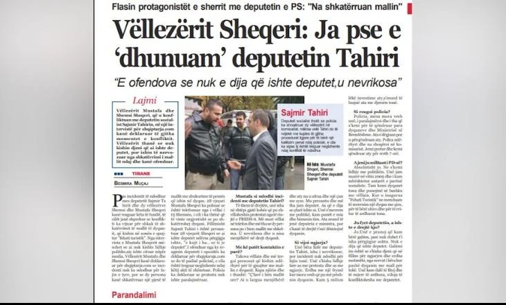 U plagos në Rinas, 14 vite më parë Muçi Shaljani përplasej me Sajmir Tahirin: E kujt i ha…se je deputet