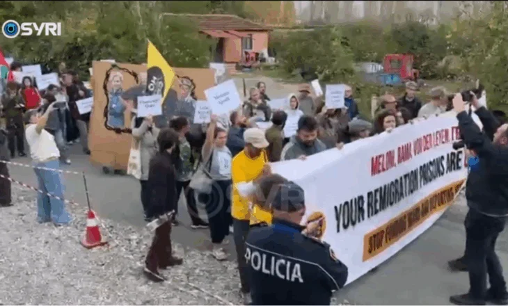 VIDEO/ 2 vite nga pakti Rama–Meloni, protestë e aktivistëve pranë kampit të Gjadrit