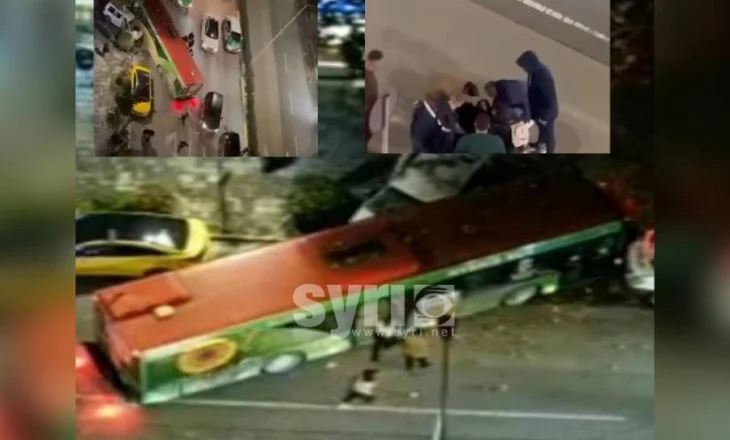 VIDEO/ Aksident horror në Tiranë, urbani merr para një person me biçikletë, përfundon në trotuar