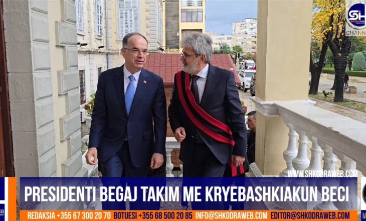 VIDEO – “Dita e Alfabetit”, Presidenti i Republikës tur në Shkodër, e nis me takimin me kryebashkiakun Beci