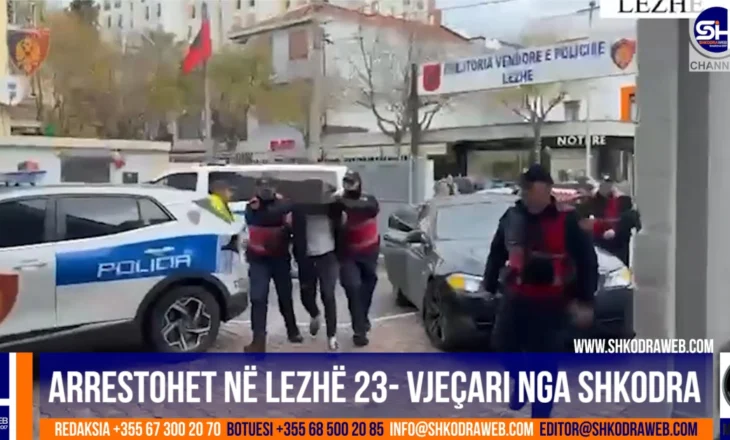 VIDEO – Lëvizte me armë në makinë, arrestohet në Lezhë 23- vjeçari nga Shkodra, më pas iu kontrollua banesa…