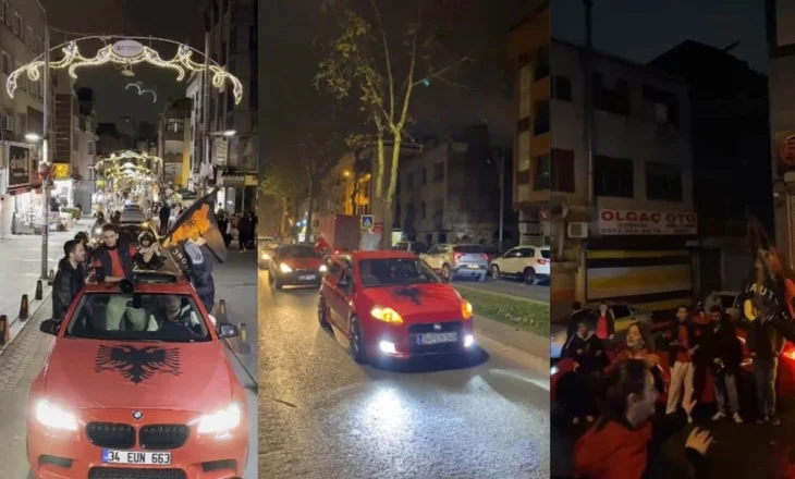 VIDEO/ Në mes të Stambollit, shqiptarët në Turqi festojnë 28 Nëntorin me flamuj e këngë patriotike