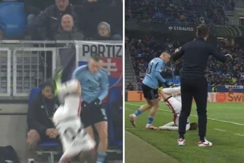 VIDEO/ Pamje të frikshme, futbollisti i Kombëtares bie në kokë dhe zëvendësohet në…