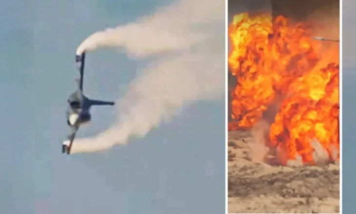 Video/ Rrëzimi i avionit luftarak në Panairin Ajror të Dubait, momenti fatal kur humbi jetën piloti
