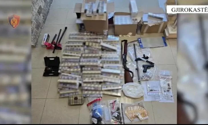 VIDEO-Shisnin drogë në Gjirokastër, 10 të arrestuar dhe 3 nën hetim! Sekuestrohen armë zjarri dhe..