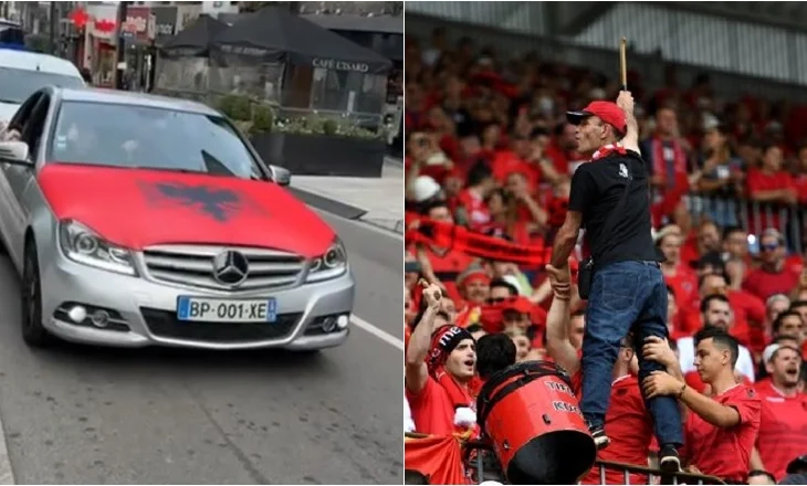 VIDEO-Tifozët e Kombëtares nisin festën me flamuj dhe plisa/ Andorra ‘vishet’ kuqezi