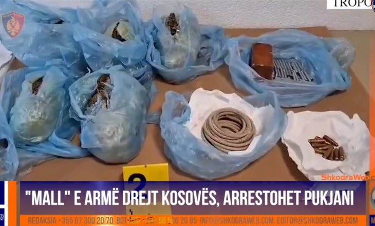 VIDEO – Transportonte “mall”, armë e municion drejt Kosovës, prangoset 29- vjeçari nga Puka…