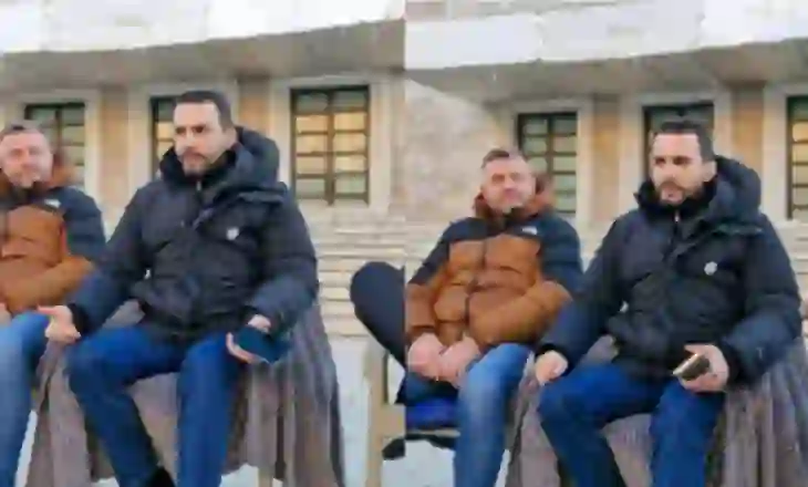 Adriatik Lapaj protestë poshtë zyrës së Ramës: Ditë-natë pa ndalim, para Kryeministrisë