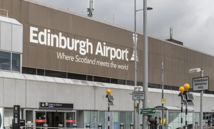Aeroporti i Edinburgut në Skoci pezullon fluturimet, shkak defektet në teknologjinë e informacionit