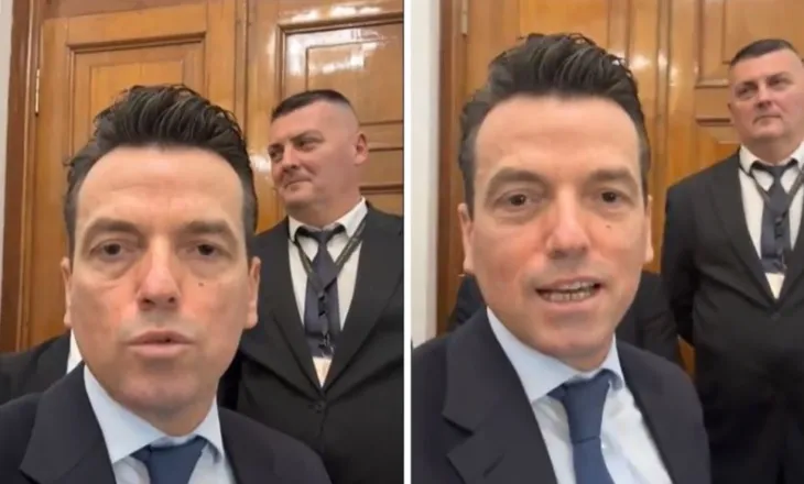 Agron Shehaj kërkon të futet në mbledhjen e Këshillit të Mandateve, pengohet nga Garda