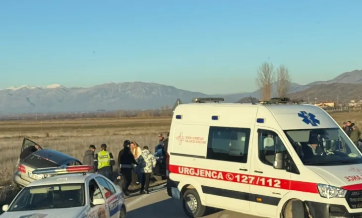 Aksident në aksin Korçë-Ersekë, plagosen dy të rinj