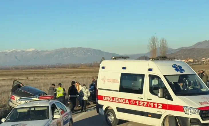 Aksident në rrugën Korçë-Ersekë, plagosen dy persona