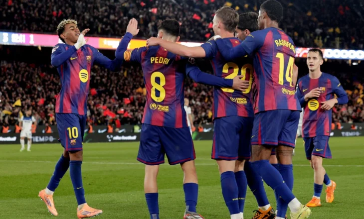 Barça “arratiset” në krye, përmbys Atletico-n 3-1, feston Flick: Ishim fantastik (VIDEO)