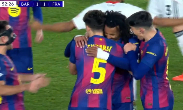 Barcelona e nis vrullshëm pjesën e dytë, një mbrojtës nderon katalanasit. Efekti Rashford ndihet direkt (video)