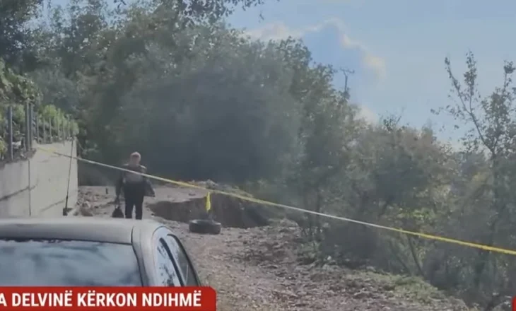 Bashkia Delvinë kërkon ndihmë, banorë të tre fshatrave të bllokuar nga shembja e rrugës