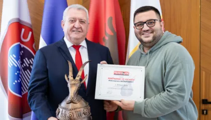 Çmim special, Duka nderohet me mirënjohjen “Përkrenarja e Skënderbeut”