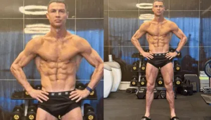 Cristiano Ronaldo “çmend” botën e futbollit! 40 vjeçari tërheq vëmendje me fizikun e tij