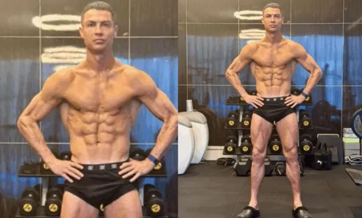 Cristiano Ronaldo “çmend” botën e futbollit! 40 vjeçari tërheq vëmendje me fizikun e tij
