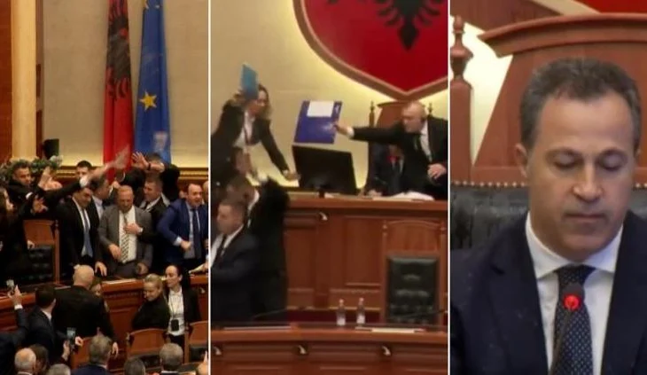 Demokratët ‘furnizojnë’ me shishe Elda Hotin, deputetja nuk ndal ‘aksionin’ drejt Niko Peleshit