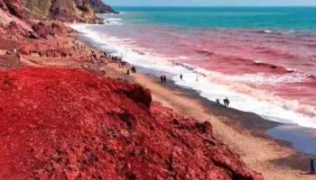 Deti bëhet i kuq në një ishull iranian, ja çfarë thonë ekspertët për fenomenin