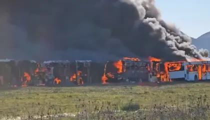 Djegia e 8 autobusëve në Durrës, policia zbardh ngjarjen: Zjarri u shkaktua nga një shkëndijë elektrike