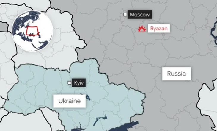 Dronët e Ukrainës godasin rajonin Ryazan të Rusisë