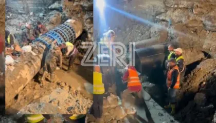 Fatkeqësi natyrore? Tubacioni i çarë futi Vlorën në kaos, qytetarët “zbulojnë skemën”, u dëmtua në kantierin e biznesmenit Arben Avduli