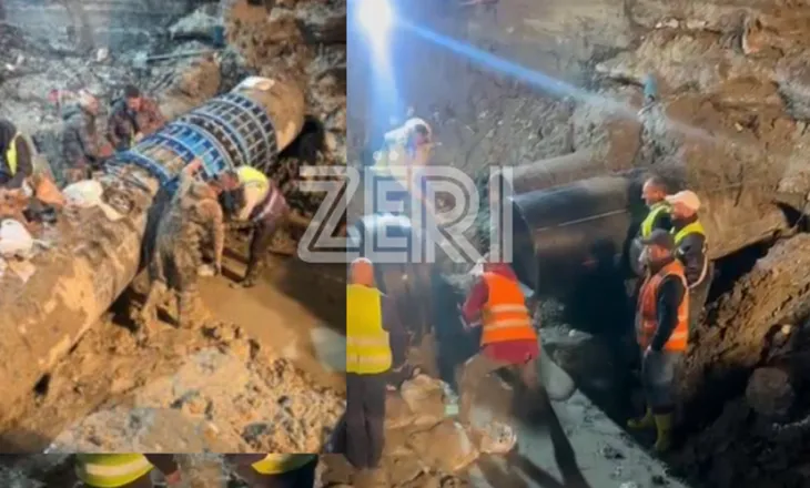 Fatkeqësi natyrore? Tubacioni i çarë futi Vlorën në kaos, qytetarët “zbulojnë skemën”, u dëmtua në kantierin e biznesmenit Arben Avduli