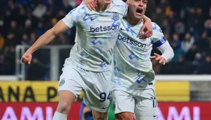 Fitore për kreun/ Interi feston  në Bergamo, gabon Gjimshiti