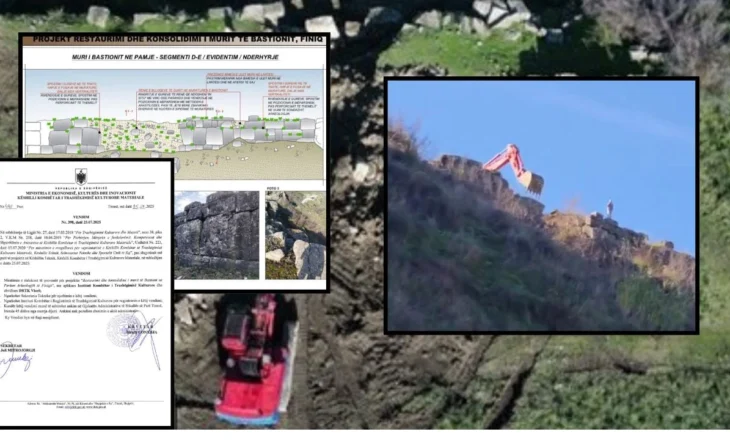 Gërmimet me buldozer në Parkun Arkeologjik në Finiq/ Akreologu: Skandal! TCH zbardh vendimin, Ministria: Është restaurim