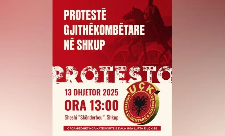 Gjyqi ndaj ish-krerëve të UÇK-së, veteranët protestë më 13 dhjetor në Maqedoninë e Veriut