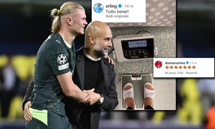 Haaland sfidon peshoren (dhe Guardiolën). Fotoja pas Krishtlindjes bëhet “virale”: Gjithçka është në rregull!