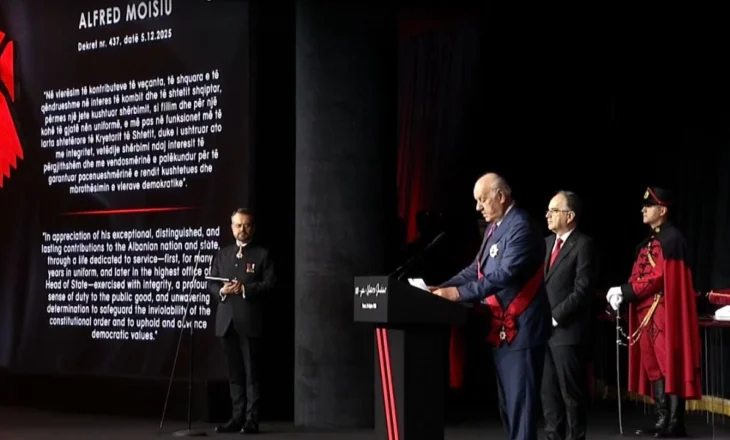 Ish-presidenti Moisiu nderohet me “Yllin e Madh” të Urdhrit Suprem të Shqiponjës/ Begaj nderon figura të shquara, mes tyre dhe Igli Taren