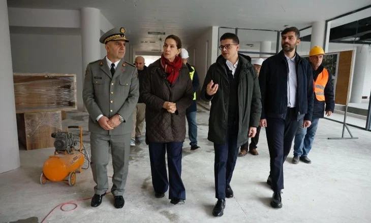 Kampusin e ri të Akademisë së Forcave Të Armatosura, Vëngu dhe Kumbaro inspektojnë punimet: Investim që i shërben sigurisë kombëtare