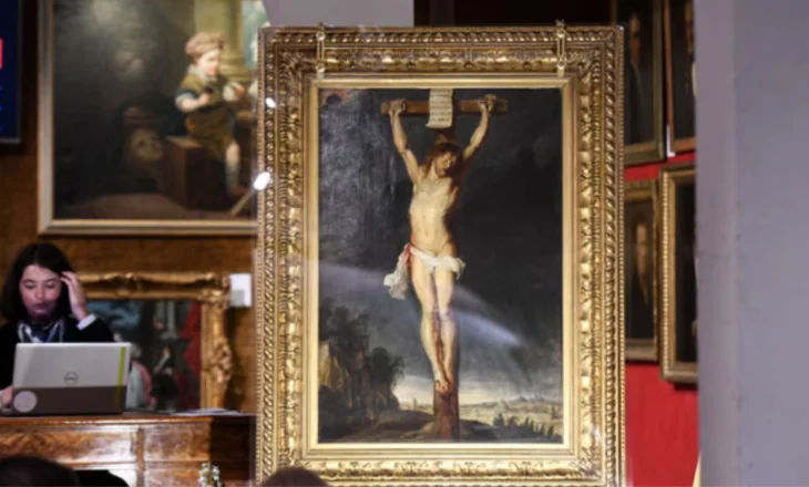 “Krishtin në kryq e pikturoi vetëm një herë në karrierë”, vepra e rrallë e piktorit flamand shitet për 2.3 milionë euro në Francë