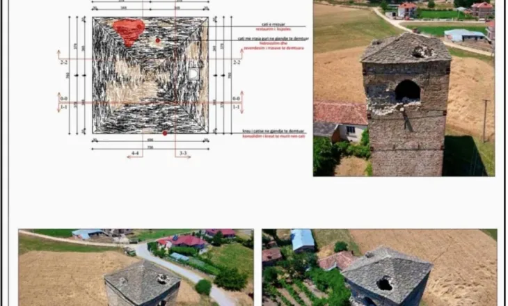 Kulla e Turanit e dëmtuar, ndërhyrje emergjente nëobjektin monument kulture