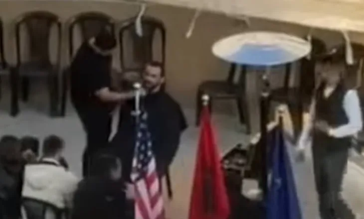 Lapaj duke u qethur poshtë Kryeministrisë, Braçe nxjerr videon: Po të doni besojeni, po të doni jo